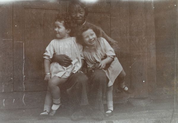 Helen and Margaret Cottrell with their amah