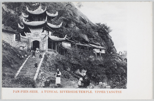 Pan-Pien-Shih, a typical riverside temple, Upper Yangtze River