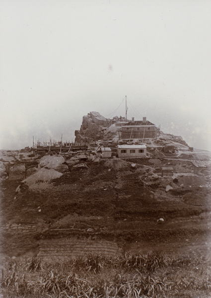 Lighthouse buildings under construction, Beiyushan, c.1894