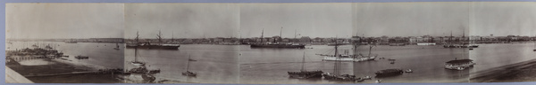 Part of a panoramic view of the Huangpu River, Shanghai