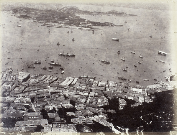 View of the Victoria Harbour and the opposite Tsim Sha Tsui (尖沙咀), Hong Kong