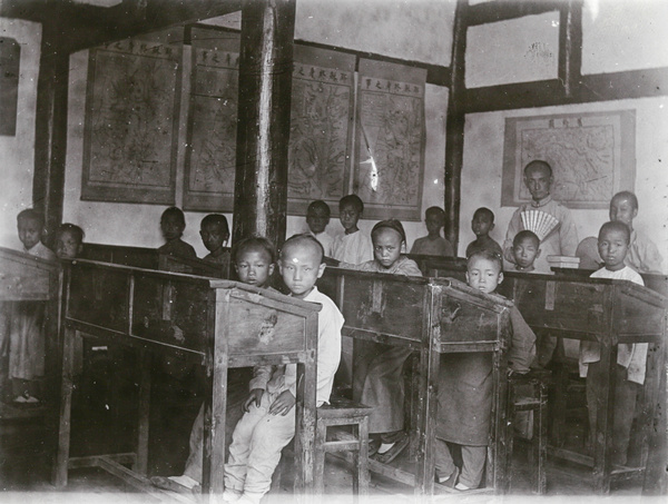 Juniors at Mr Large's school, Paoning, c.1908