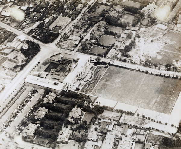 Aerial view of the Cercle Sportif Française (French Club), Shanghai