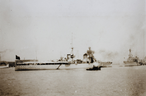 The Italian cruiser 'Trento', Shanghai, 1932