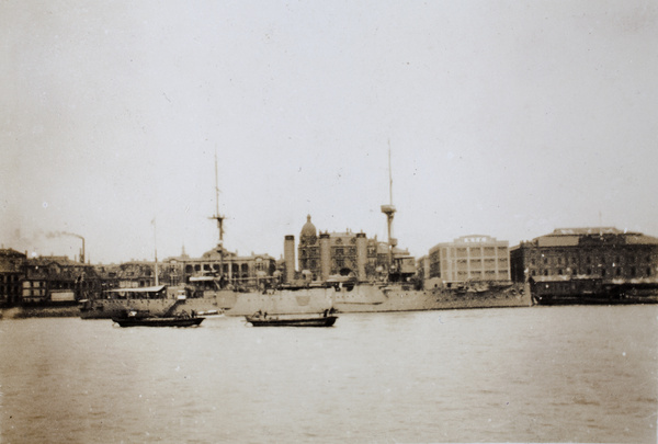 The Japanese cruiser 'Izumo', Huangpu River, Shanghai, 1932