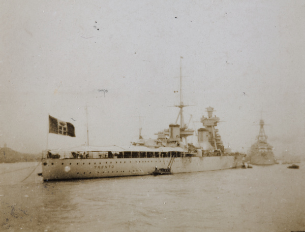 The Italian cruiser 'Trento', Huangpu River, Shanghai, 1932