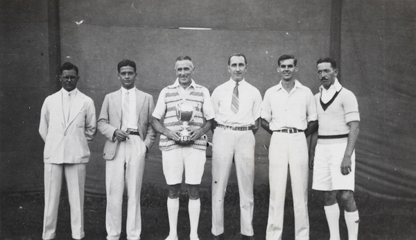 British Cigarette Company 1933 tennis team, Triangular Match winners, Shanghai