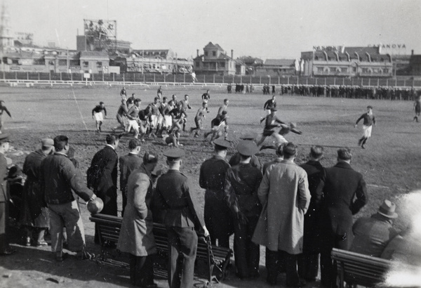 Rugby match between Fourth Marines and Armoured Car Company, Shanghai Recreation Ground, 1933