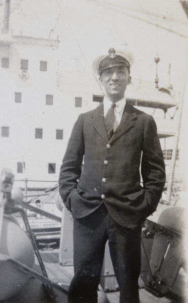 F. Hagger aboard H.M.S. Medway