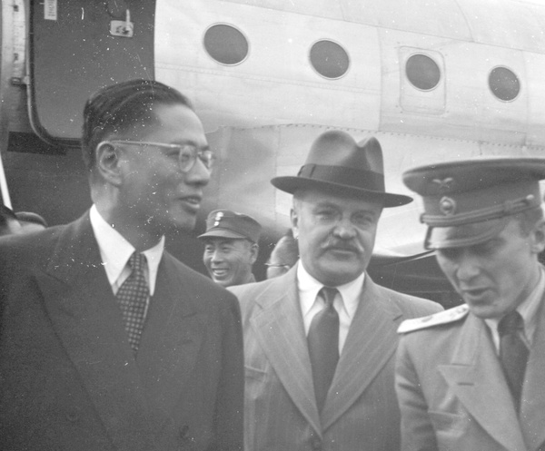 T.V. Soong and Vyacheslav Molotov, Moscow, 1945