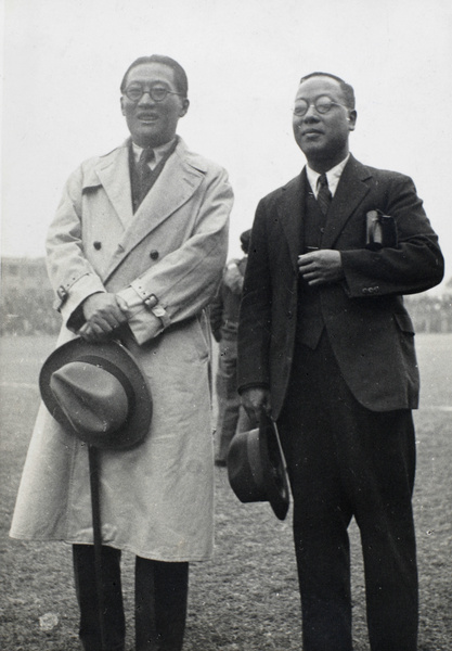 Wu Tiecheng and Fu Bingchang, in Shanghai