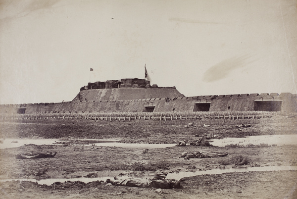 Rear of the North Taku Fort after its capture