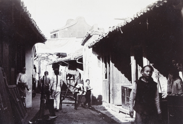 Workshops along a narrow street