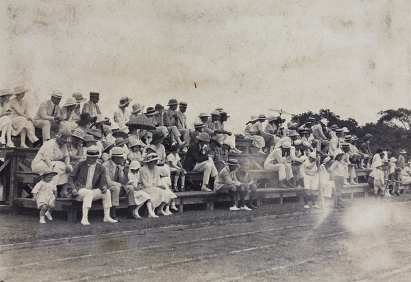 Spectators at a 4th of July sports day, Shanghai, 1922
