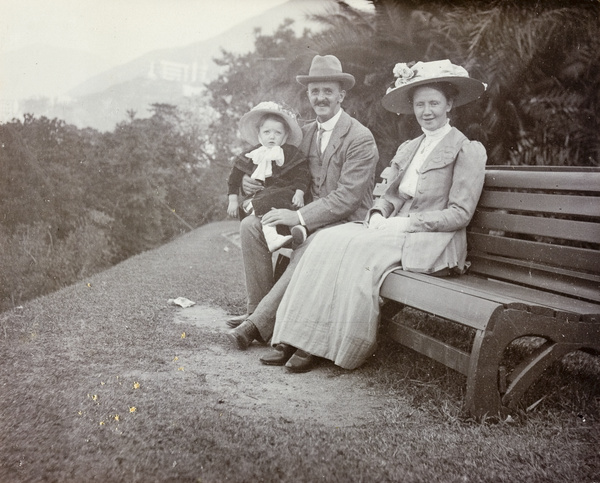 J. E. Hacking, with his wife and daughter, Hong Kong