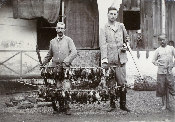 Mr Smith & Mr Hussey-Freke display shot birds
