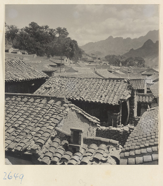 Rooftops in Sang-yuan Village [sic] in the Lost Tribe country