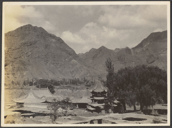 The Salar country.  A small Salar community around their mosque.