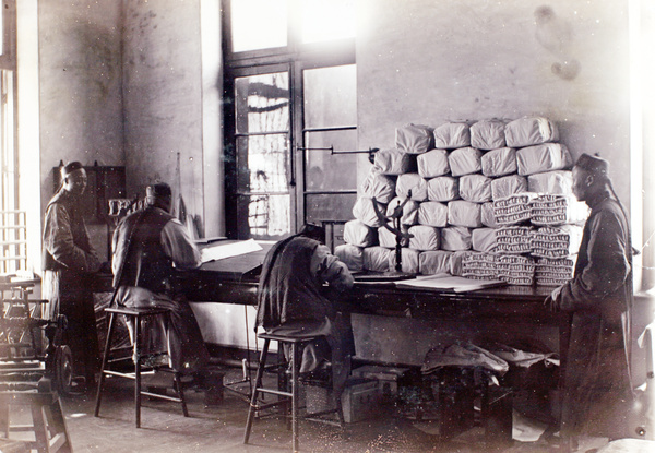 Silk warehouse, Shanghai, c.1900