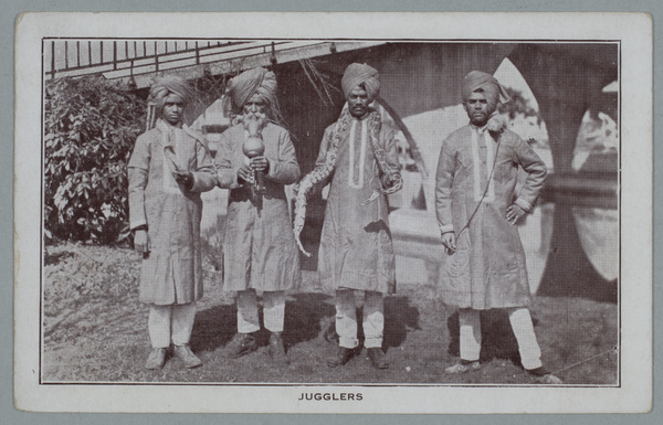 Tibetan snake charmers, British Empire Exhibition, Wembley, London