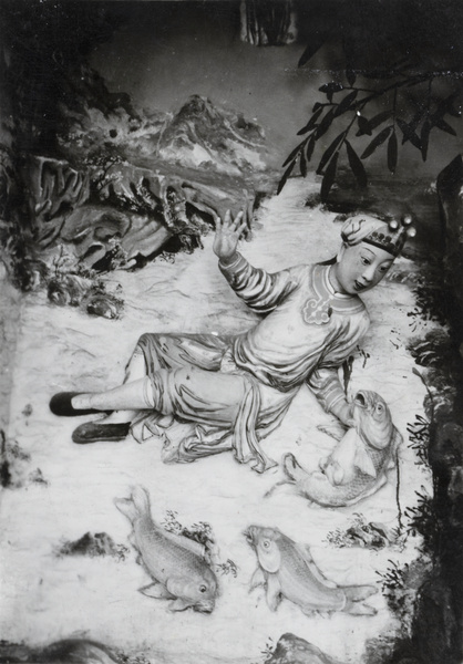 Wang Xiang (王祥) fishing on ice (filial piety), Haw Par Mansion (Tiger Balm Garden), Hong Kong