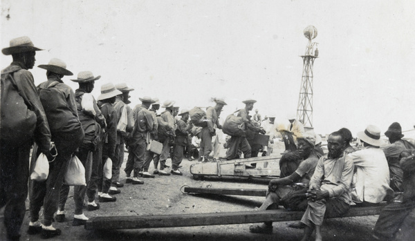 Chinese Labour Corps boarding the 'RMS Empress of Russia'