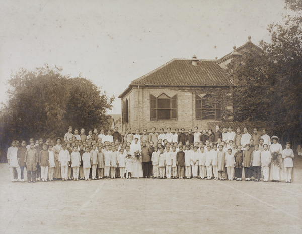 Wedding day photograph of May Stanfield, at Hanyang Girls Boarding School