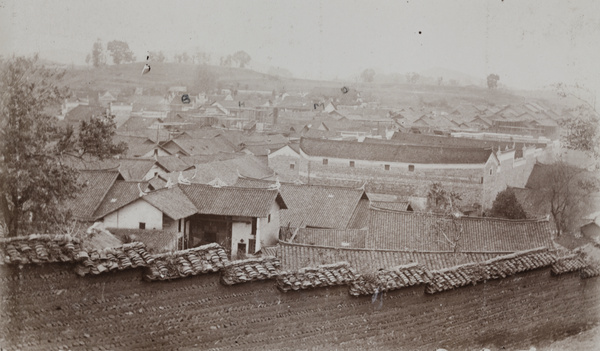 View towards the Wesleyan Methodist Missionary Society chapel compound, Paoking (Shaoyang), 1921