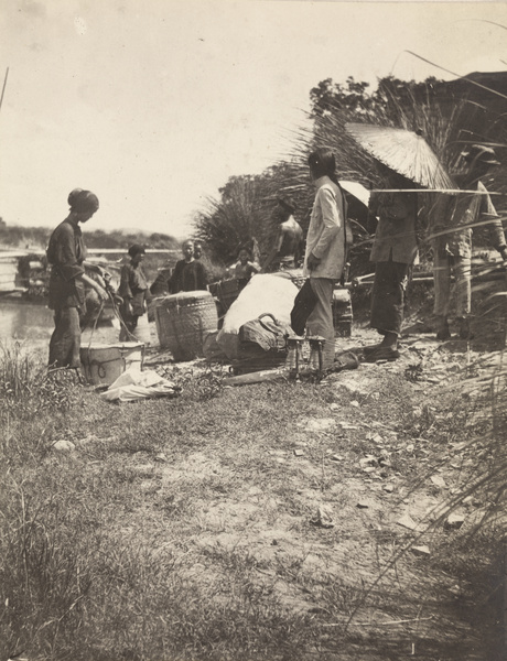 Dr Preston Maxwell's luggage at a boat landing, Quanzhou