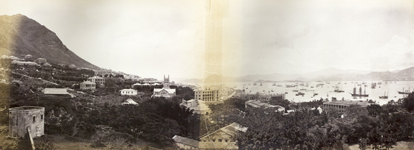 Panorama of Hong Kong and Victoria Harbour from Scandal Point