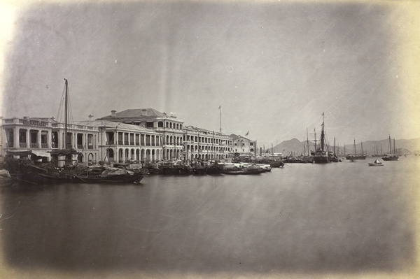 View of the Praya, from Lane, Crawford & Company's Wharf, Hong Kong
