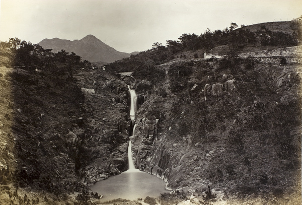 A small waterfall, Pokfulum, Hong Kong