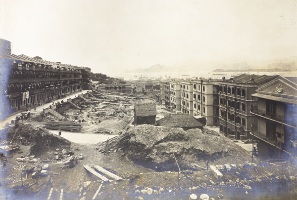 Demolition of Chinese housing in Taipingshan during the Plague of 1894, Hong Kong