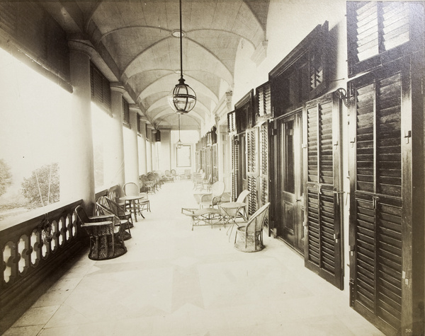 A corridor of Government House, Hong Kong