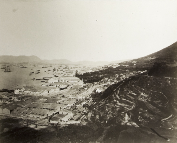 View of Shek Tong Tsui (石塘咀) and harbour, Hong Kong