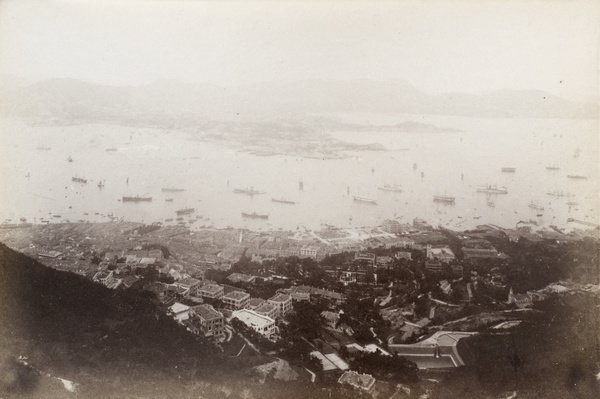 Hong Kong harbour and Kowloon (九龍), viewed from the Peak, Hong Kong