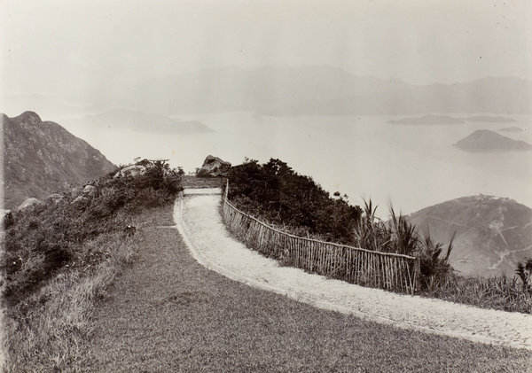 A mountain path overlooking the sea, Hong Kong