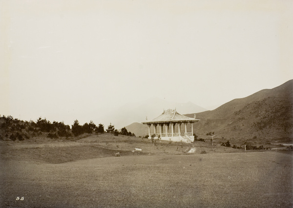 A pavilion, probably at the Deep Water Bay golf course, Hong Kong