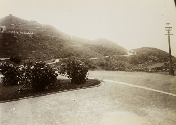 Winding road going up the Peak, Hong Kong