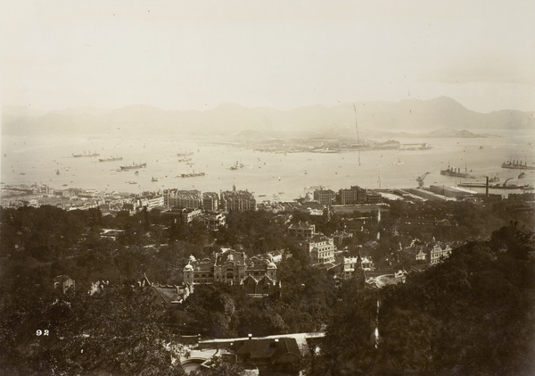 View of the city, and Kowloon from the Peak, Hong Kong