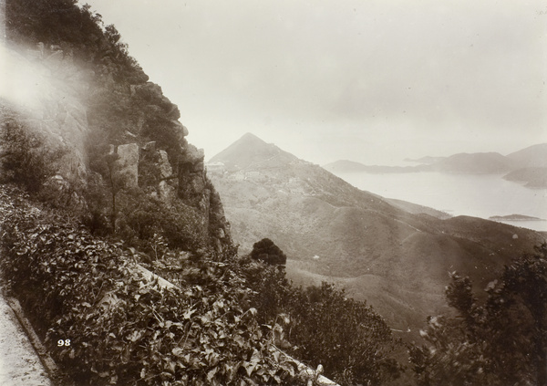 View of Mount Kellet from the mid-level of the Peak, Hong Kong