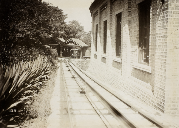 Tram in the Lower Terminus Station, Victoria Peak, Hong Kong