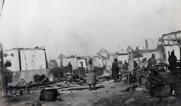 Ruins after looting, Peking Mutiny 1912