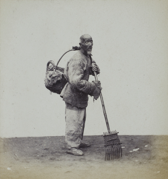 A collector of printed paper scraps, Beijing