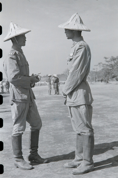 National Army officers at passing out parade