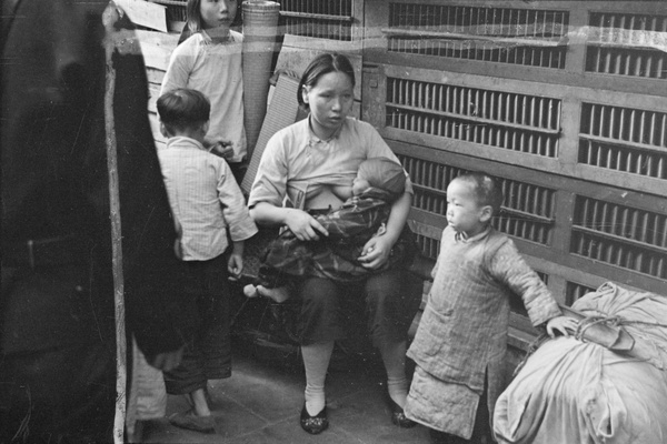 Mother breastfeeding toddler, Shanghai