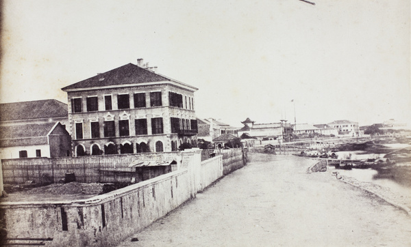 Hong of W.R. Adamson & Co., and The Bund, looking northwards, Shanghai