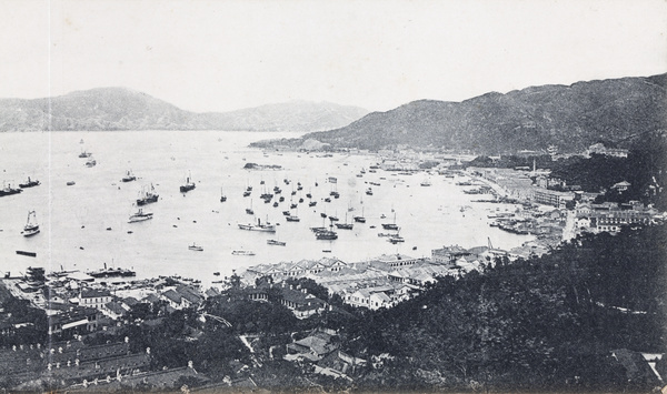 Part 4 of a four-part panorama of Hong Kong harbour