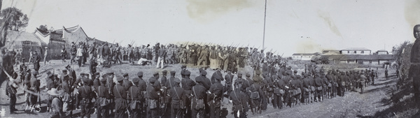 Qing soldiers joining the revolutionary army