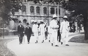 British officials at a funeral, Shanghai